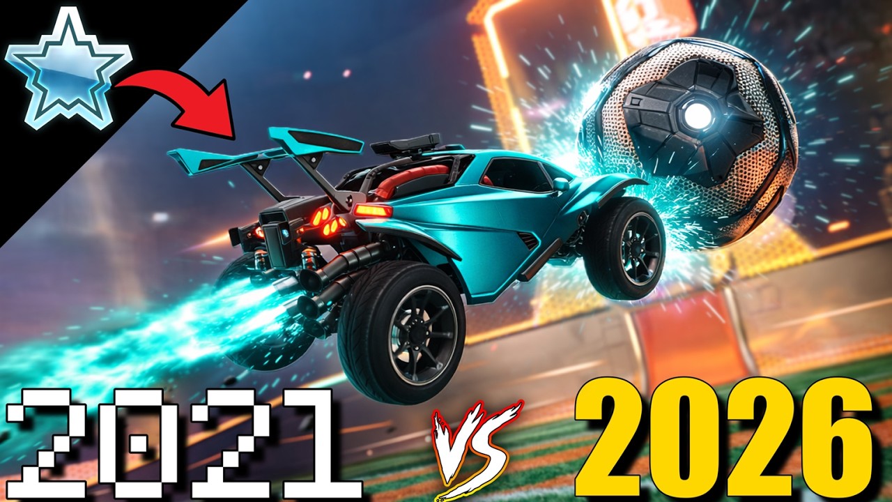 PLATINUM 2021 vs 2026 in Rocket League Sideswipe