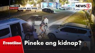 2 lalaki, dinakip umano ng mga kidnapper; 1 sa mga biktima, iniwang nakapiring sa kalsada