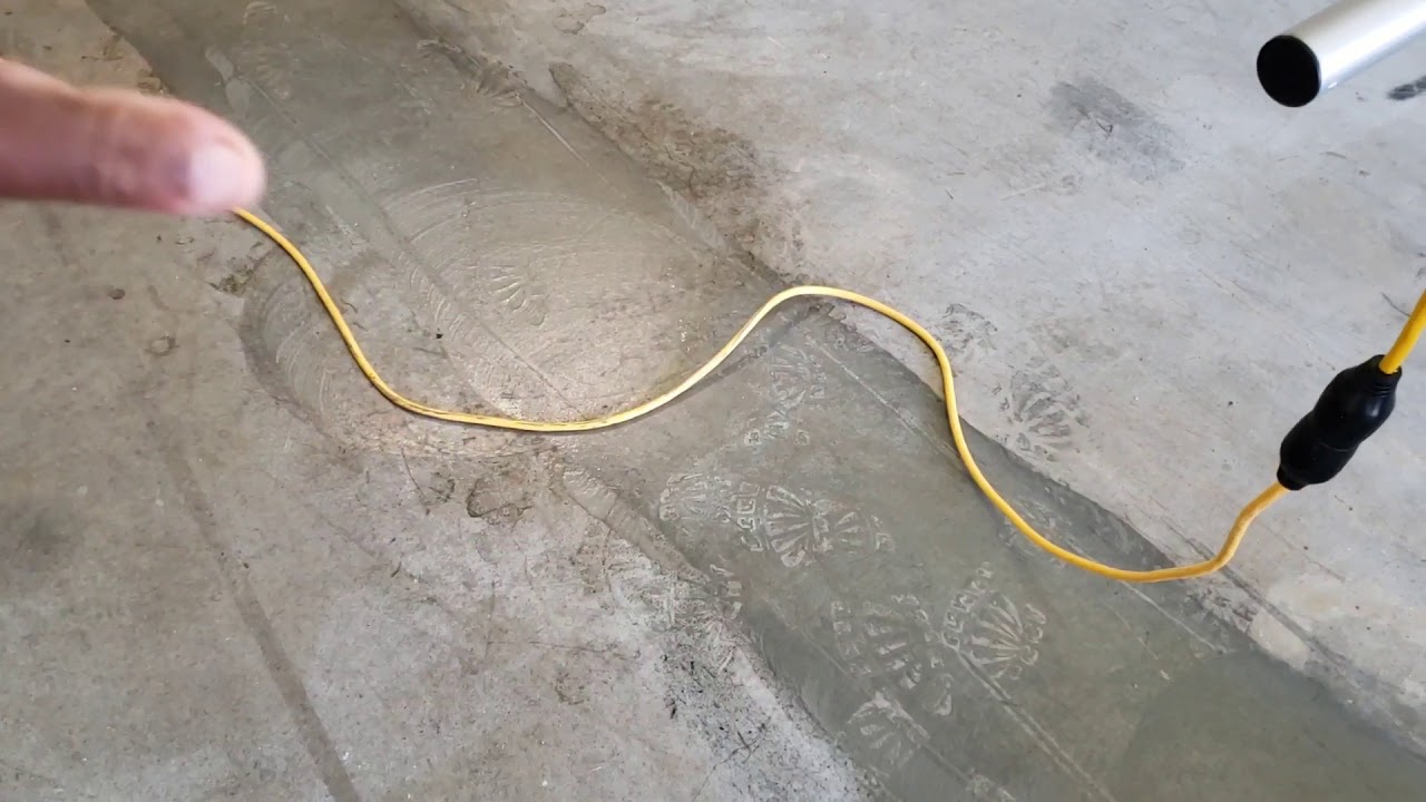 Using the Orbot Vibe to scrub and clean concrete floors as an experiment