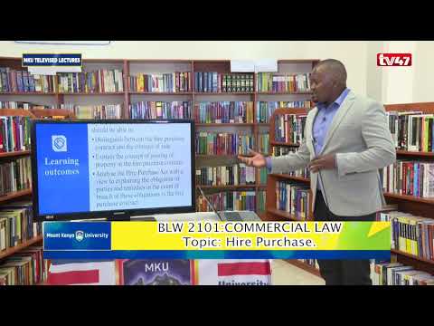 BLW2101: COMMERCIAL LAW