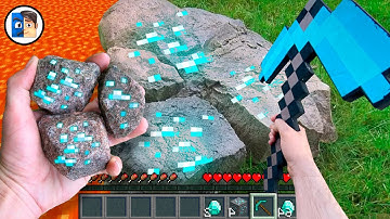 Minecraft in Real Life POV -  DIAMOND TREASURES Realistic Minecraft 創世神第一人稱真人版
