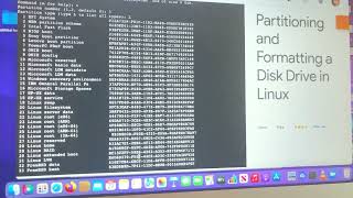 partitioning and formatting a disk drive in linux step by step