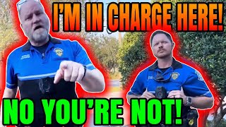 Crazy Cop GETS OWNED Unlawfully Detained - ID REFUSAL Doesn’t Know Law!