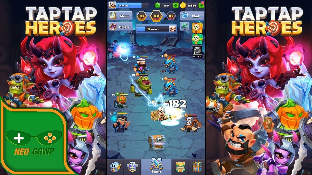 Taptap Heroes Android Apk Idle Role Playing Gameplay First Start Chapter 1 Youtube