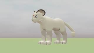 Meowth Evolves Into Persian [Blender Animation]