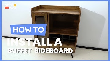 How to Install the Buffet Sideboard | JV10508 #costway #howto