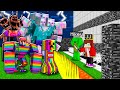 JJ and Mikey vs 1000 Rainbow Mobs!? Maizen