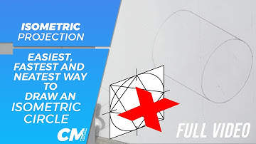 J.N Green: How to draw an isometric circle | Easier &, Faster way of drawing an isometric cirlce.