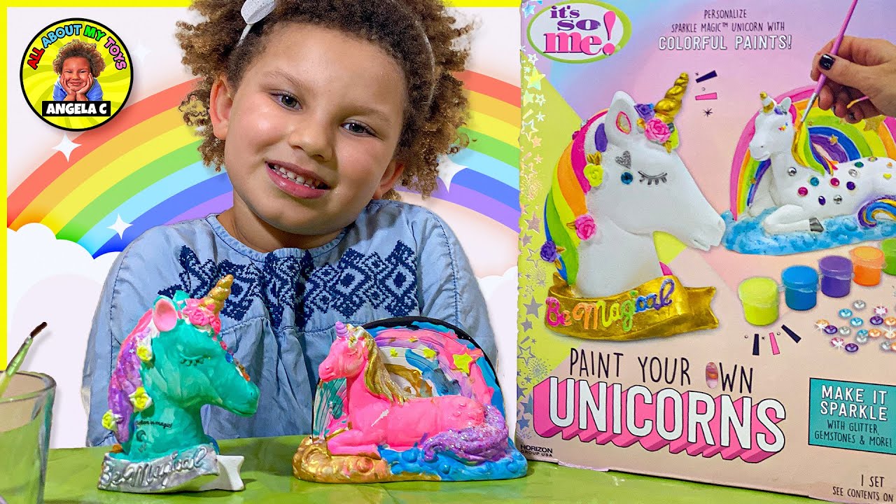 How to PAINT YOUR OWN UNICORN. Art set Its so Me !! YouTube