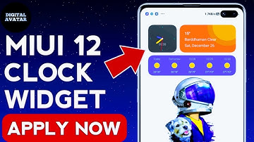 Miui 12 clock widget| Miui 12 Clock widget for Xiaomi redmi mobile| Miui 12 clock widget theme.