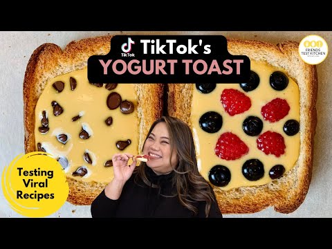 Yogurt Toast / Custard Toast {Viral TikTok Recipe} - FeelGoodFoodie