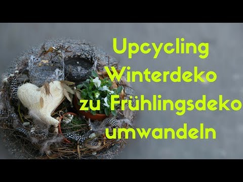 upcycling---weihnachtsdeko-für-frühling-umdekorieren---deko-für-den-aussenbereich