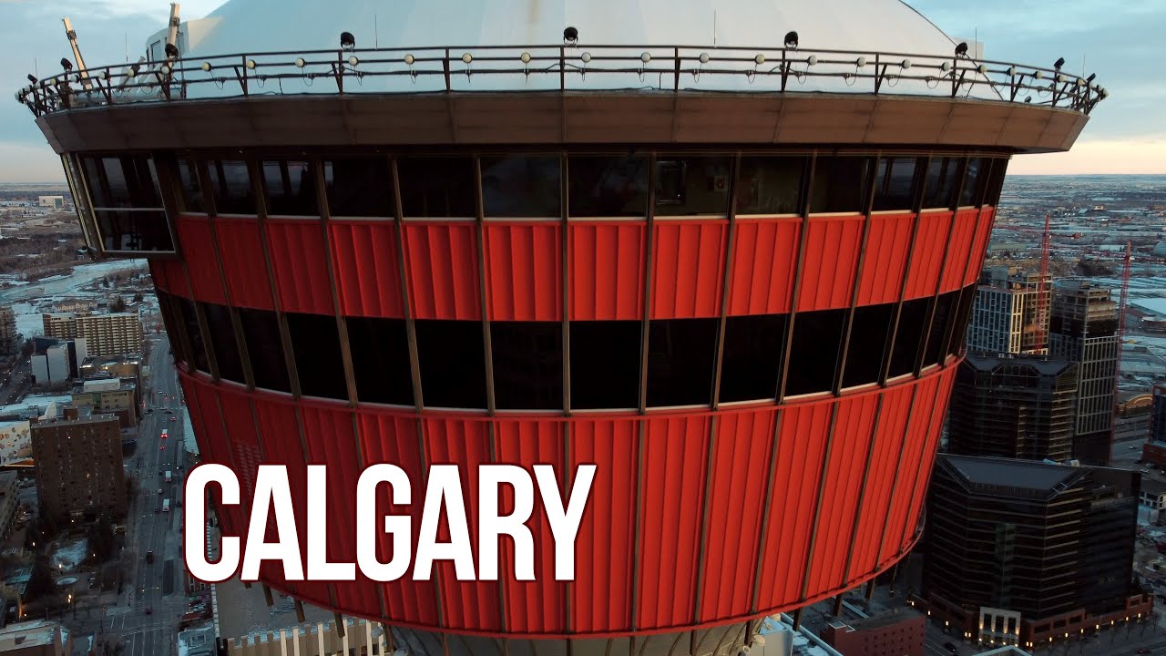 Downtown Calgary From Above- Cinematic Alberta Canada
