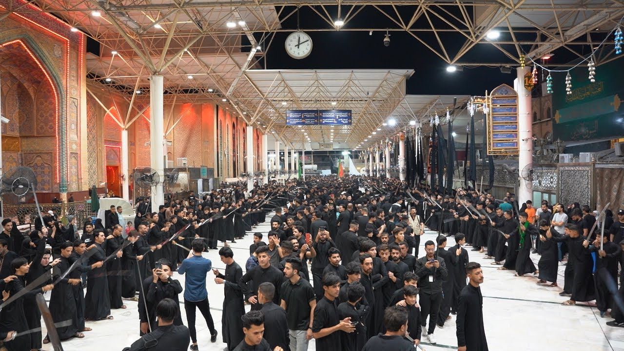 مشق تكية قمر العشيره النجف الاشرف محرم 1445 ه