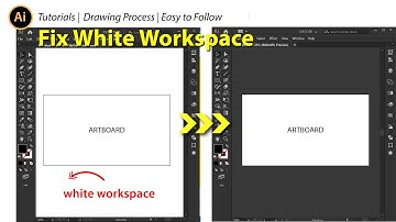 Fix White Workspace Adobe Illustrator
