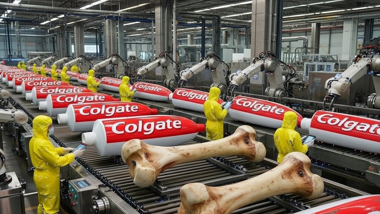 Inside the Largest Toothpaste Factory — From Animal Bones to Toothpaste (Full Process)