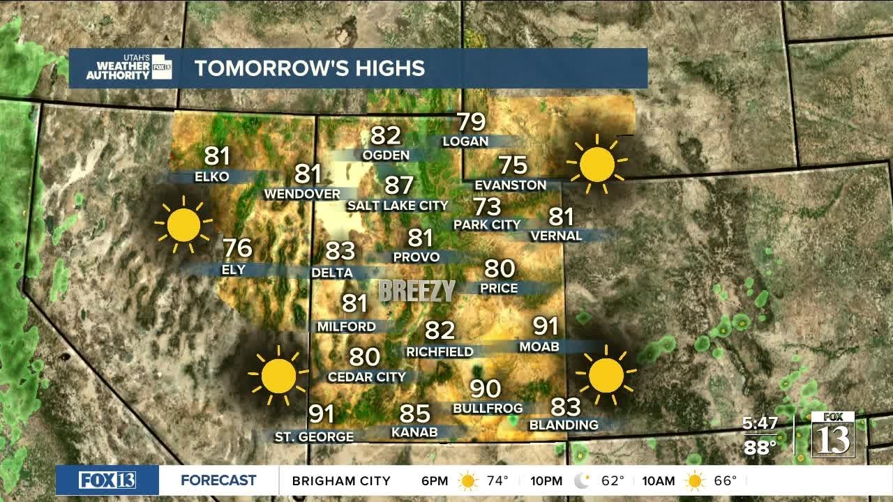 Utah's Weather Authority Sunday, Sep. 18 evening forecast YouTube