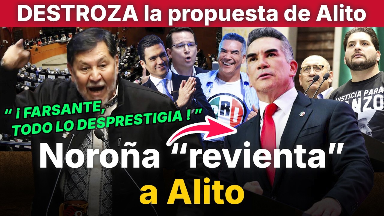 Noroña se “burla” de Alito por “rogar” alianza contra Morena