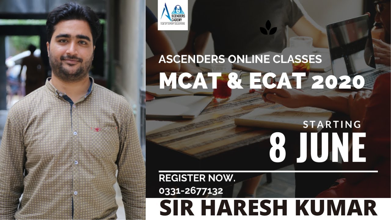 ASCENDERS ONLINE SESSION 2020 | CHEMISTRY DEMO | SIR HARESH KUMAR | CHEMISTRY SNAPS | ECAT | MCAT
