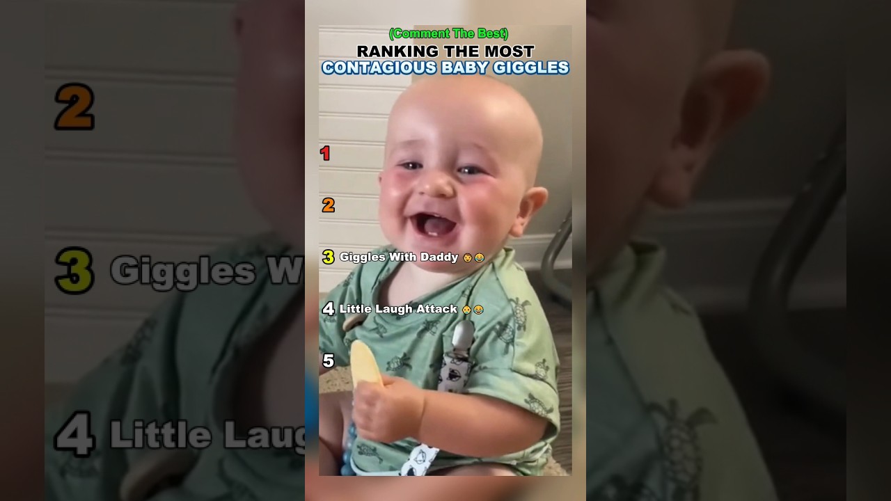 Ranking the most contagious baby giggles 😂😍 Impossible not to smile 