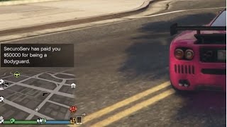 Securoserv has paid you $50000 for being a bodyguard, that happened on
my screen in all of sudden when i wasn't even and gain 500k just 6...