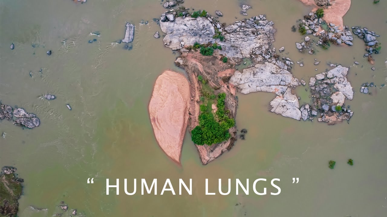 Human Lungs Island ( ଫୁସ୍ ଫୁସ୍) 🫁 || Drone View || In Sonepur Mahanadi ||