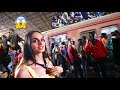 GIRL VISITING INDIAS BIGGEST TRAIN STATION !!!