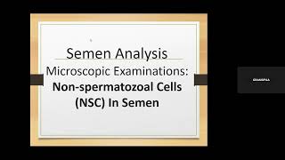 Lecture 25 Semen Analysis