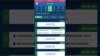 How to Book a Tee Time Through the Northwood Club Mobile Application
