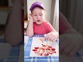Paint with Cotton Swabs! 🧼🎨 Easy Art Hack #shorts #kids