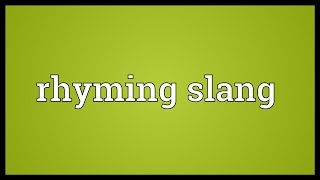 Rhyming slang Meaning screenshot 3