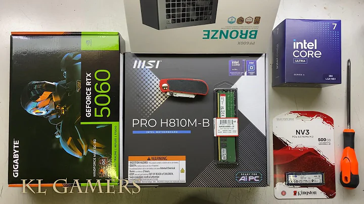 intel Core Ultra 7 265 msi PRO H810M-B TECWARE Aero M GIGABYTE RTX5060 Gaming PC Build