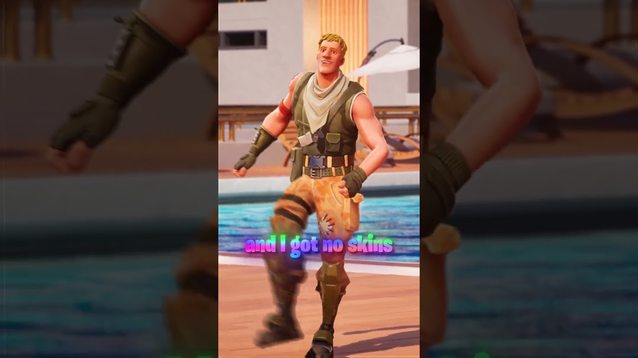 I'm a DEFAULT with NO SKINS! 😔💔 #fortnite #gaming #shorts