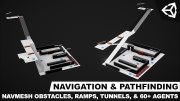 Unity3d Navigation And Pathfinding -  NavMesh Obstacles, Ramps, Tunnels, and 60 Plus Agents (Part 5)