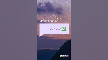 1+95=96✅ maths addition one added to ninety five gives ninety six #shorts