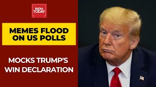 Memes Flood Social Media As Results Awaited On US Presidential Polls; Mocks Trump's Win Declaration