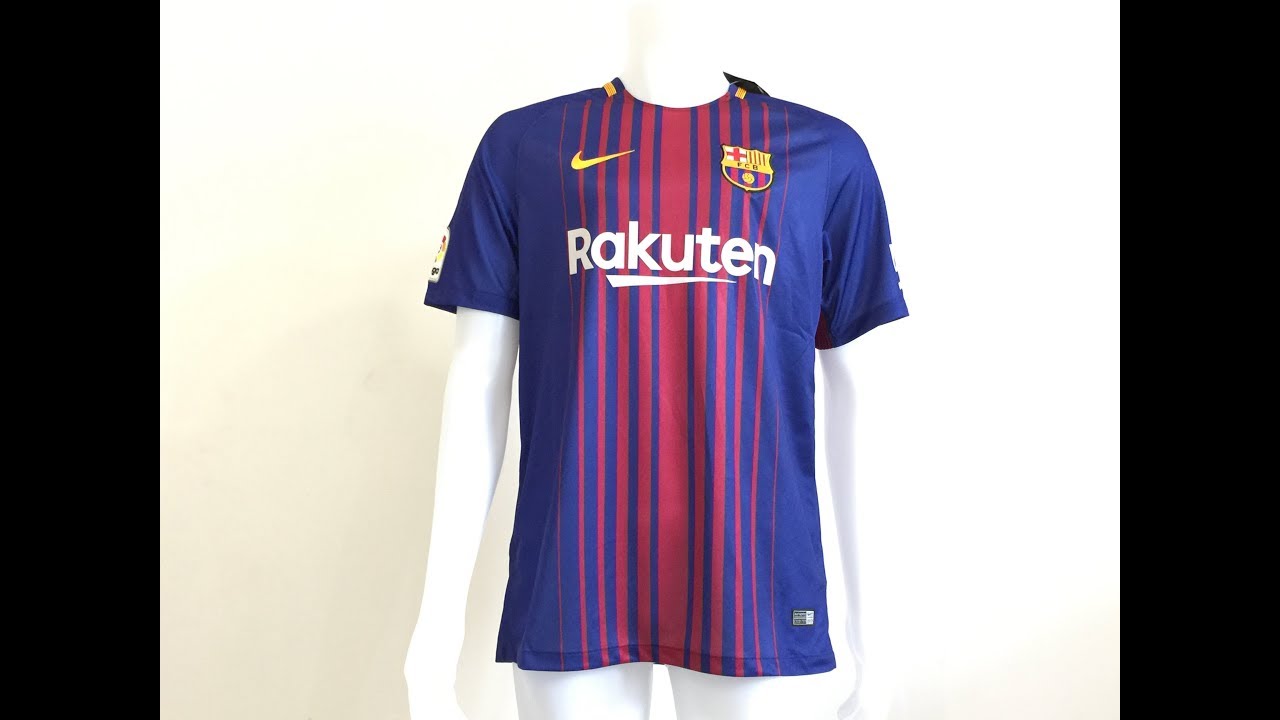 NIke Fc barcelona 2017 18 Home soccer jersey fan version review