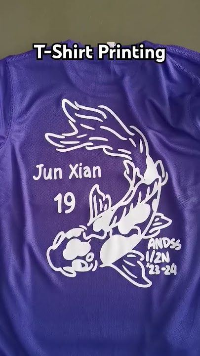 Looking for T-Shirt Printing? TJG Print show you how it's done. Customize names and numbers too 😉