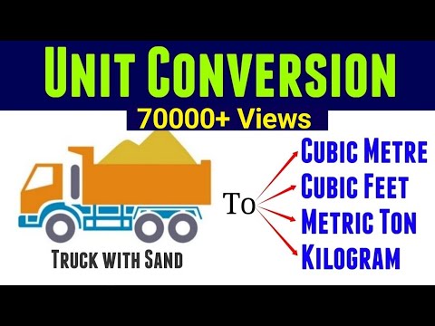 How To Convert Unit To Cubic meter/Cubic feet/Tonnes|Civil Engineering Interview Questions