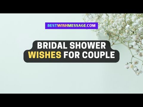 Bridal Shower Wishes for Couple