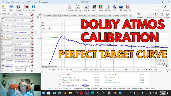 Dolby Atmos Measurements & Calibration - REW & Audyssey MultEQ-X - Target Curves - Part 1