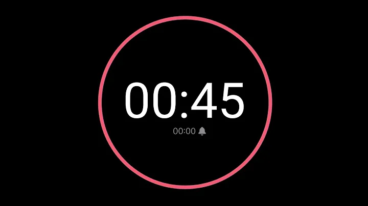 45 Second Countdown Timer / iPhone Timer Style