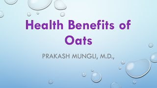 Health Benefits Of Oats - Cardioprotective, weight loss, relieves constipation and many more