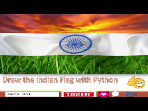 Creating the Indian Flag with Python and Turtle Graphics #indianflag #independenceday #15august