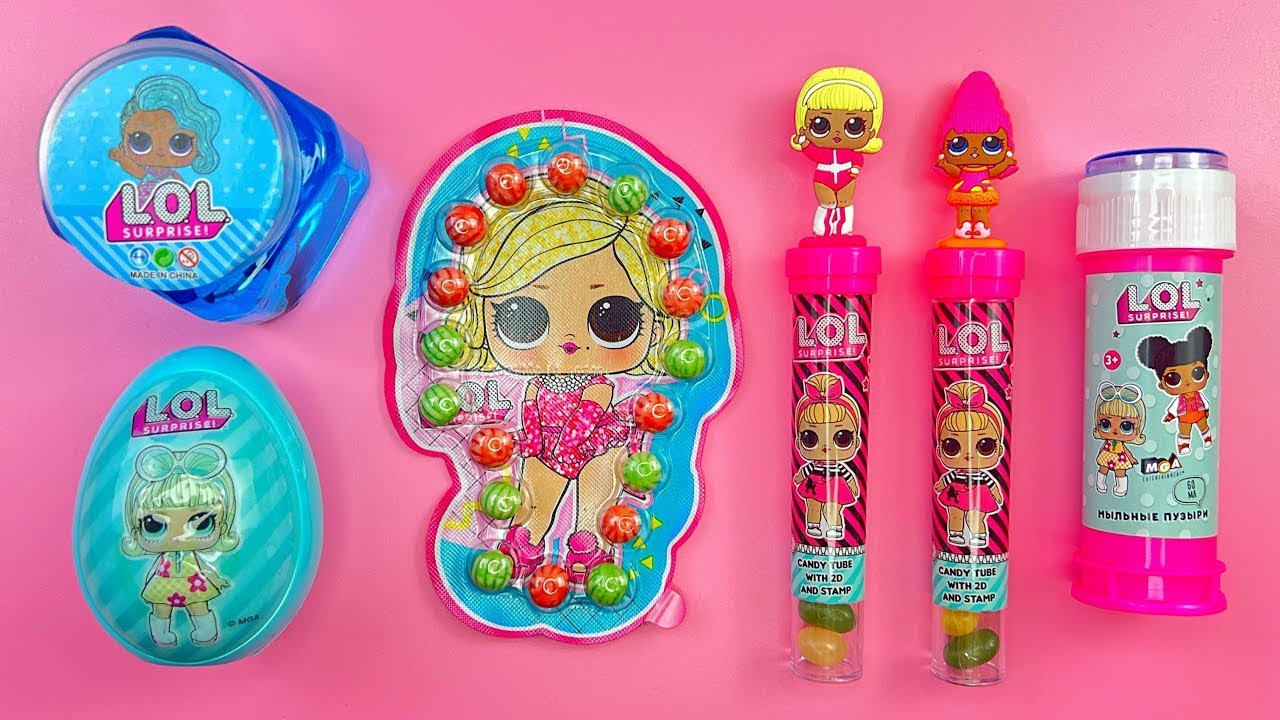 my favorite ASMR Candy Egg Surprise LollipopChocolates & Toys Unpacking | LoL 🩷🩵