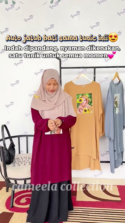 Tunik bahan crinkle yang adem, ringan, dan anti ribet siap nemenin aktivitas kamu seharian 😍 #reels