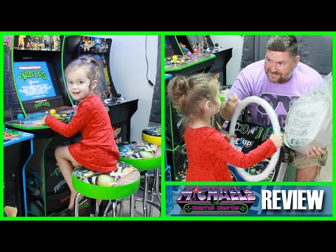 Teenage Mutant Ninja Turtles Arcade1Up Stool Unboxing and Review | MichaelBtheGameGenie from MichaelBtheGameGenie