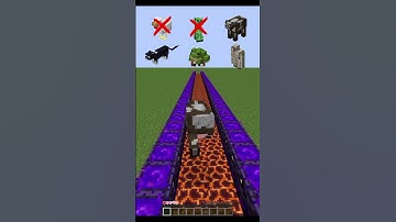 Minecraft Magma Blocks VS Mobs🤯😱 #minecraft #shorts