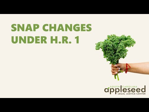 Changes to SNAP Benefits in South Carolina for 2026
