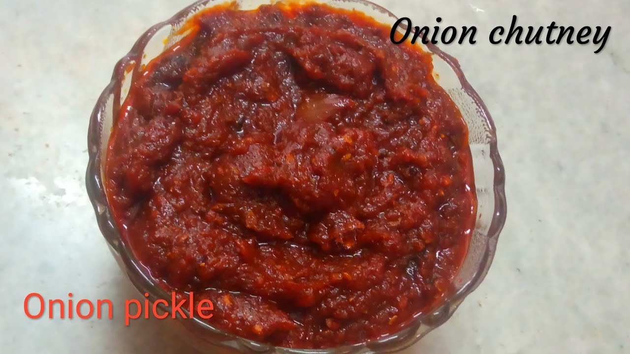 Onion chutney onion pickle ullipaya pachadi for rice dosa & idly instant onion chutney YouTube